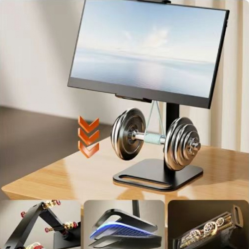 43.94 cm portable secondary screen universal vertical display stand detachable laptop monitor bracket