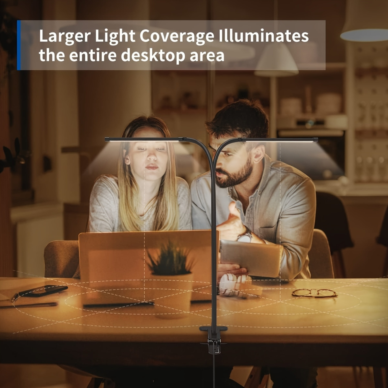 led dimmable clip desk lamp flexible gooseneck with swivel clamp easy clip on reading light led table lamp work lamp home office