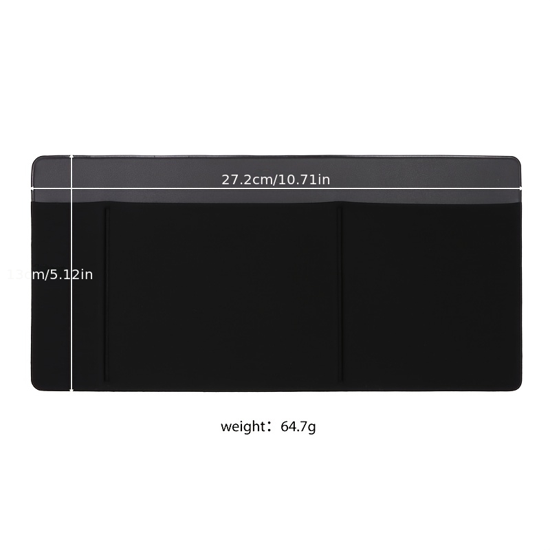 high end lycra fabric + faux leather mouse storage bag, featuring three pockets that can hold two mice, a capacitive stylus, and other electronic pens. this self adhesive multifunctional storage pouch is suitable for various computers, ipads