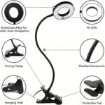 led desk lamp adjustable eye protection study reading clip light beauty selfie fill light desktop clip lamp