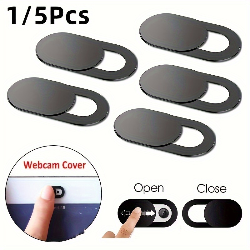 1/5pcs webcam cover shutter slider for pc laptops plastic camera cover phone lens sticker no battery, other major material