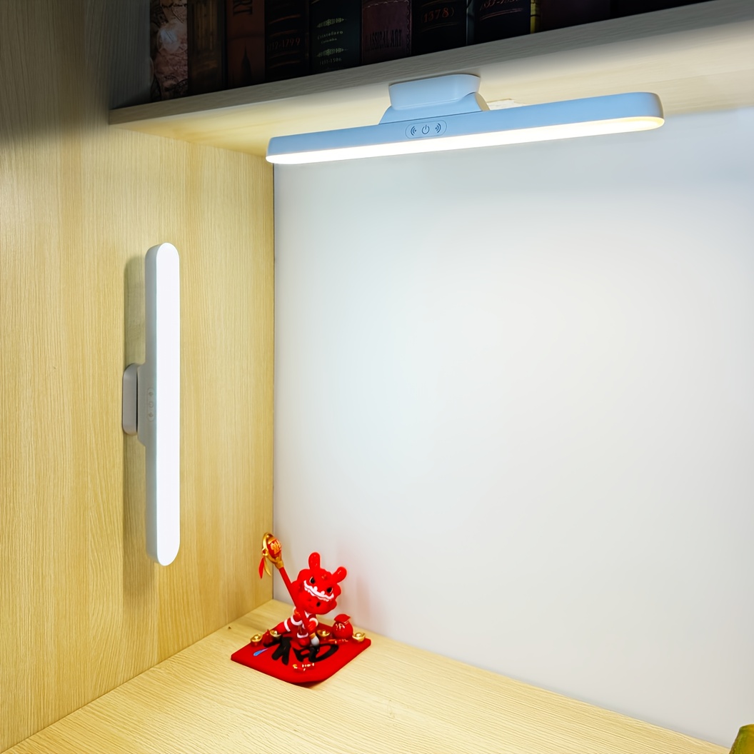 eye protecting dormitory led charging desk lamp, led makeup mirror with lights, magnetic rotating desk lamp, usb eye care desk lamp, office desk lamp, wardrobe lamp, 1800 mah battery, three color temperatures, stepless dimming