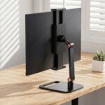43.94 cm portable secondary screen universal vertical display stand detachable laptop monitor bracket