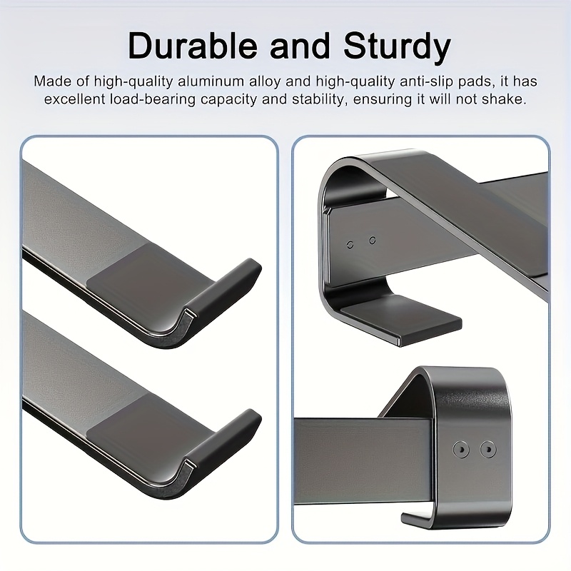 1 x aluminum alloy laptop stand ergonomic detachable laptop lift stand available in silver and black