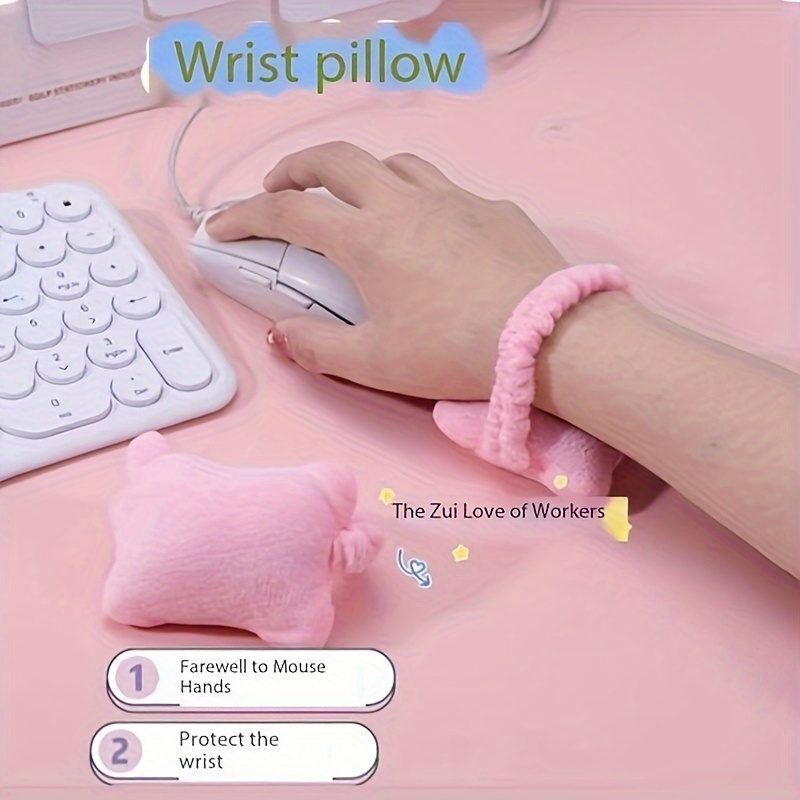 wrist protection, mouse pad, small pillow, office worker keyboard typing, anti wear hand pad, hand support, office wrist protection tool, wrist support