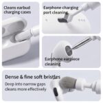 multifunctional detachable combined cleaning brush, 4 freely combinable and switchable assembly styles, portable electronic device cleaner kit for keyboard, airpods, headphones, phone, laptop, camera gap deep dust removal