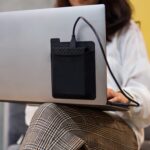 portable external cloth hard drive carrying case, computer additions bag rack storage bag, battery pack, wireless mouse, cable and earphone sleeve storage box. multiple colors are available, firmly pasted, portable and fashionable mouse storage bag
