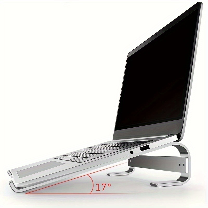 1 x aluminum alloy laptop stand ergonomic detachable laptop lift stand available in silver and black