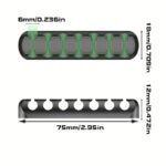 strong self adhesive silicone cable organizers with 7, 5, and 3 slots for managing cables, featuring cable holders and storage boxes to keep your wires neat and tidy!