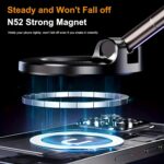 upgraded magnetic car phone holder 360 degree rotatable 43.54kg super suction cup mount for magsafe, universal car/gym/mirror phone holder for iphone and android