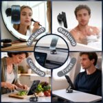 upgraded magnetic car phone holder 360 degree rotatable 43.54kg super suction cup mount for magsafe, universal car/gym/mirror phone holder for iphone and android
