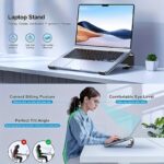 1 x aluminum alloy laptop stand ergonomic detachable laptop lift stand available in silver and black
