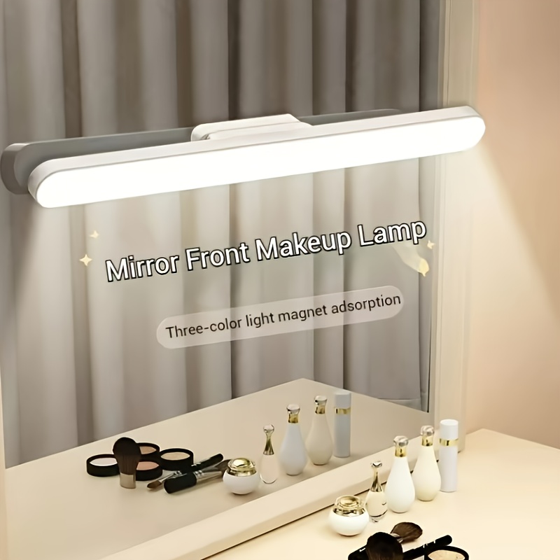 eye protecting dormitory led charging desk lamp, led makeup mirror with lights, magnetic rotating desk lamp, usb eye care desk lamp, office desk lamp, wardrobe lamp, 1800 mah battery, three color temperatures, stepless dimming