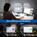 led dimmable clip desk lamp flexible gooseneck with swivel clamp easy clip on reading light led table lamp work lamp home office