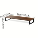 diy office computer monitor riser with desktop keyboard organizer and storage shelf set