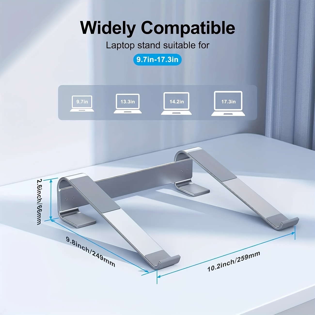 1 x aluminum alloy laptop stand ergonomic detachable laptop lift stand available in silver and black