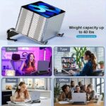 1 x aluminum alloy laptop stand ergonomic detachable laptop lift stand available in silver and black