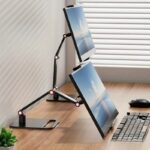 43.94 cm portable secondary screen universal vertical display stand detachable laptop monitor bracket