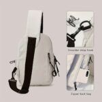a stylish and lightweight sling backpack designed for sporty travel, featuring a sturdy zipper and comfortable fabric, perfect for everyday use and as gifts for christmas and new year
