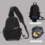 a stylish and lightweight sling backpack designed for sporty travel, featuring a sturdy zipper and comfortable fabric, perfect for everyday use and as gifts for christmas and new year