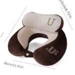 u shaped travel neck pillow, airplane pillow, portable cervical support pillow for neck and cervical spine, headrest pillow