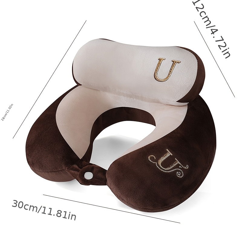 u shaped travel neck pillow, airplane pillow, portable cervical support pillow for neck and cervical spine, headrest pillow