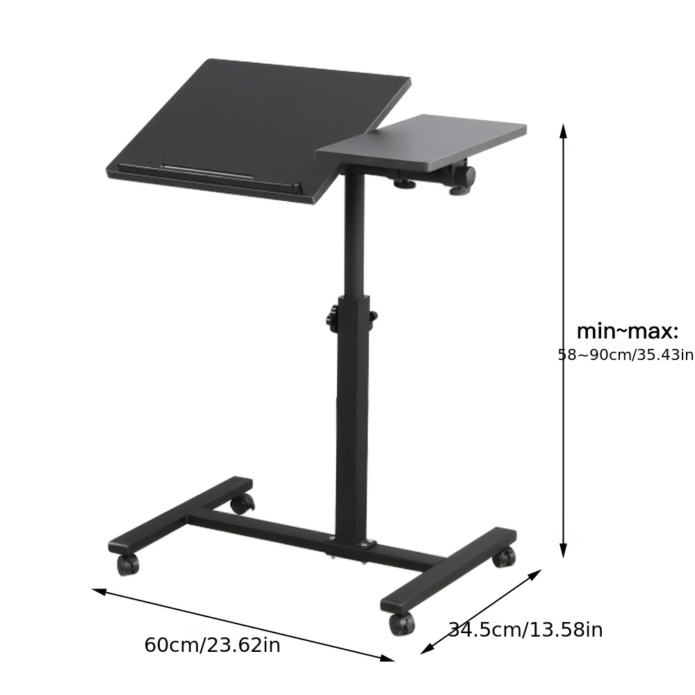Adjustable Mobile Couch Side Table