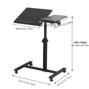 Adjustable Mobile Couch Side Table