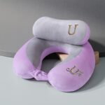 u shaped travel neck pillow, airplane pillow, portable cervical support pillow for neck and cervical spine, headrest pillow