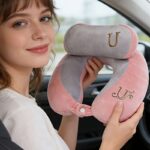 u shaped travel neck pillow, airplane pillow, portable cervical support pillow for neck and cervical spine, headrest pillow