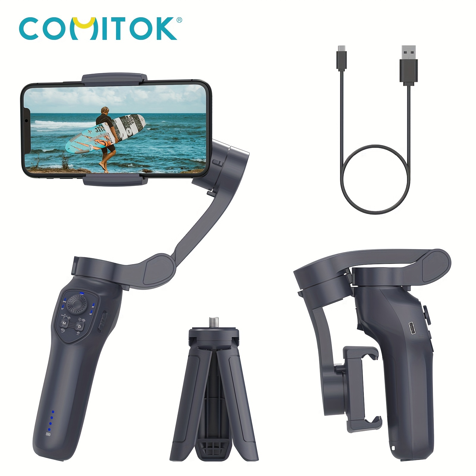 COMITOK L7C Smart 3-Axis Handheld Gimbal