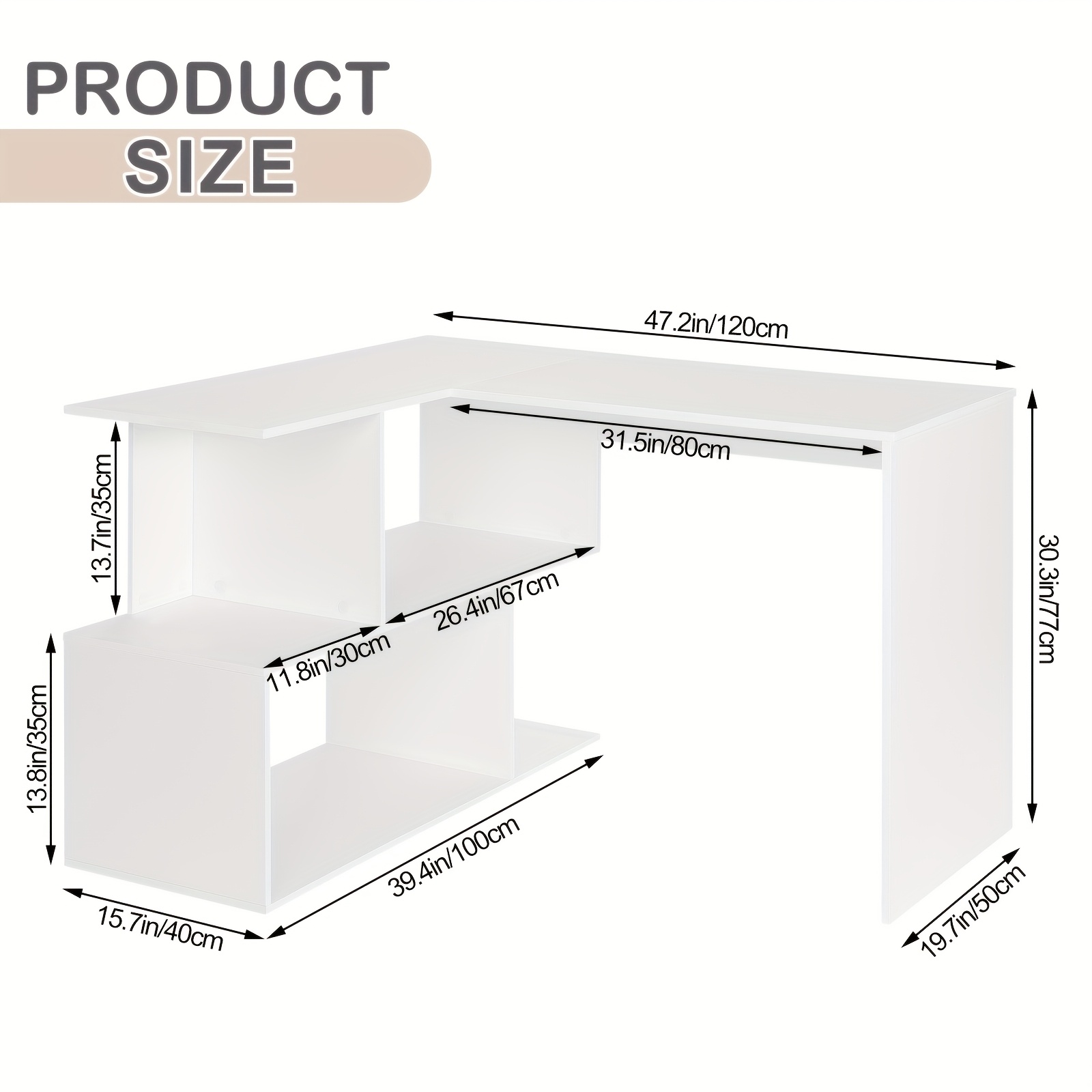 Professional L-Shaped Office Desk