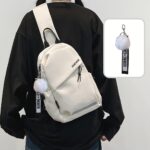 a stylish and lightweight sling backpack designed for sporty travel, featuring a sturdy zipper and comfortable fabric, perfect for everyday use and as gifts for christmas and new year