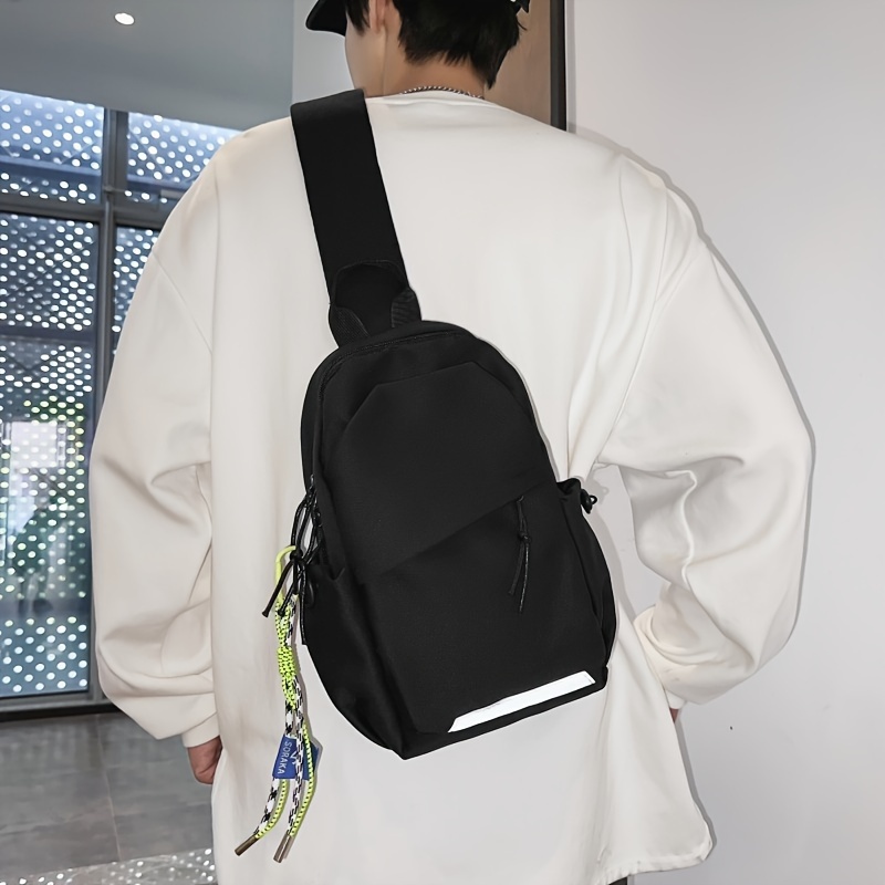 a stylish and lightweight sling backpack designed for sporty travel, featuring a sturdy zipper and comfortable fabric, perfect for everyday use and as gifts for christmas and new year