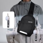 a stylish and lightweight sling backpack designed for sporty travel, featuring a sturdy zipper and comfortable fabric, perfect for everyday use and as gifts for christmas and new year