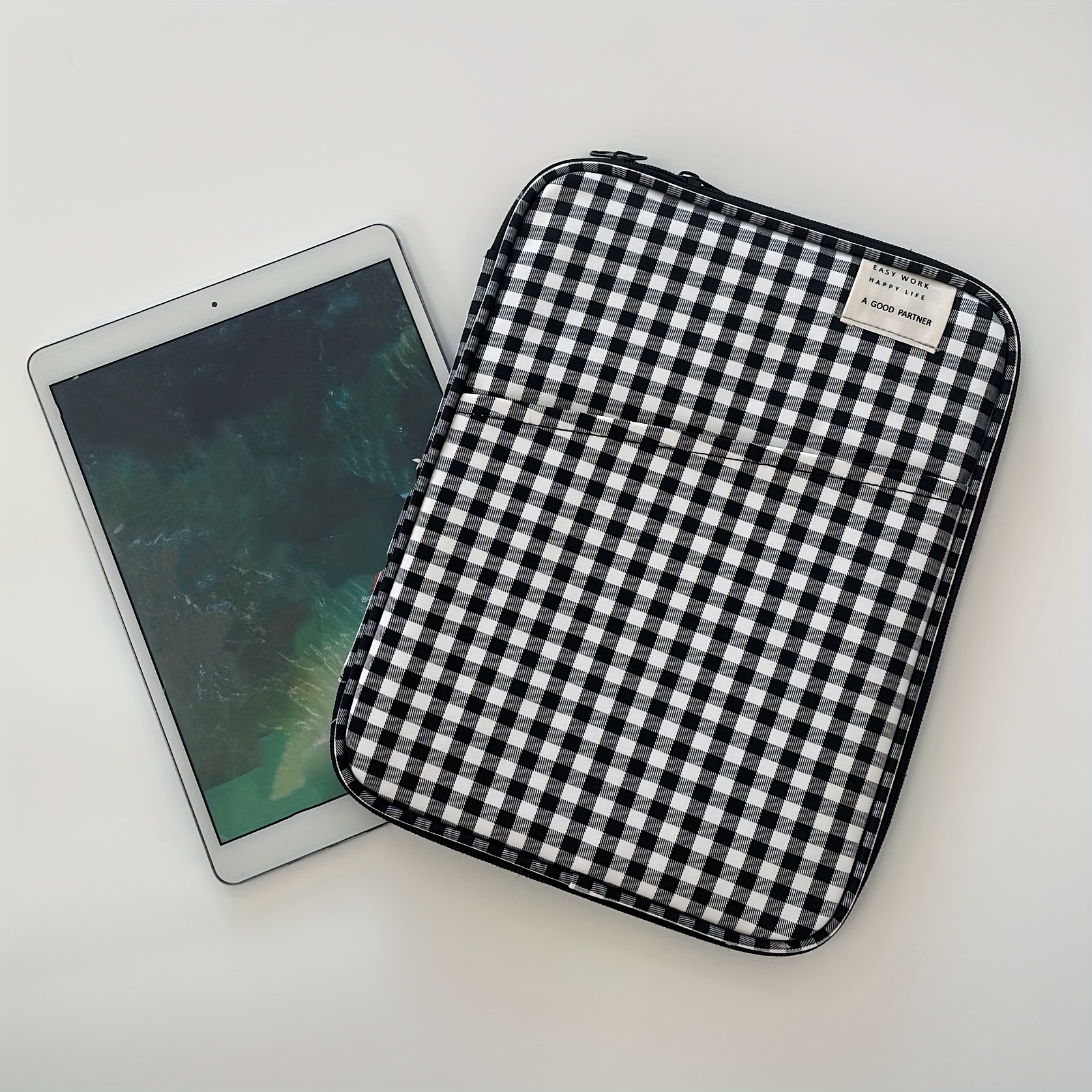 korean version of ins style minimalist tablet bag suitable for ipad 25.91 27.94 cm macbook air 13.3 inner bag, lightweight and shockproof 32.77 cm 33.02 cm for apple new m3 13.6 inch hp for samsung laptop storage bag men and women's a4 file bag multif