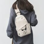 a stylish and lightweight sling backpack designed for sporty travel, featuring a sturdy zipper and comfortable fabric, perfect for everyday use and as gifts for christmas and new year