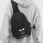 a stylish and lightweight sling backpack designed for sporty travel, featuring a sturdy zipper and comfortable fabric, perfect for everyday use and as gifts for christmas and new year