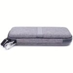 hard shell travel case for rav power 26800/20100/20000mah, anker powercore 26800mah, romoss 30000mah, miady charger, ekrist, lab599 tx500 radio | light grey, polyester fiber material