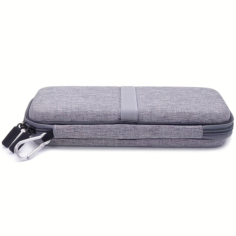 hard shell travel case for rav power 26800/20100/20000mah, anker powercore 26800mah, romoss 30000mah, miady charger, ekrist, lab599 tx500 radio | light grey, polyester fiber material