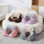u shaped travel neck pillow, airplane pillow, portable cervical support pillow for neck and cervical spine, headrest pillow
