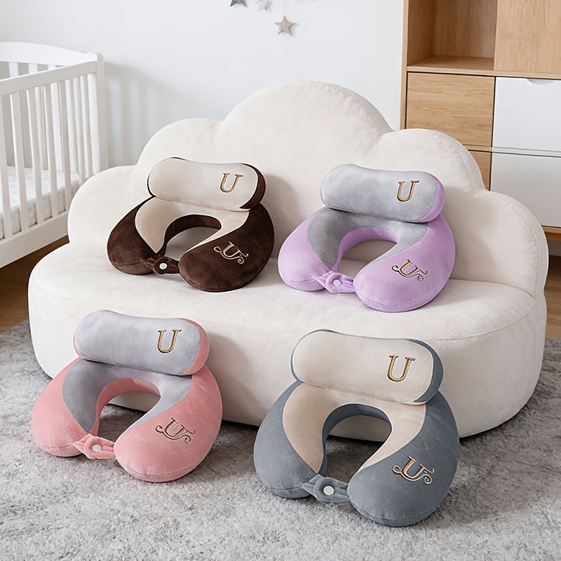 u shaped travel neck pillow, airplane pillow, portable cervical support pillow for neck and cervical spine, headrest pillow