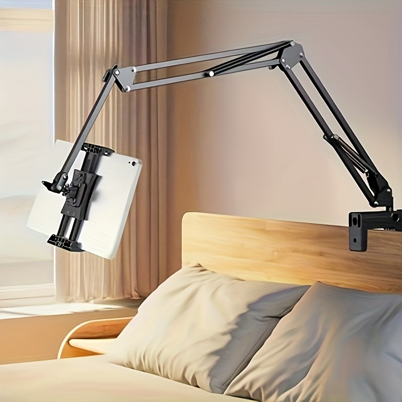 extended desktop stand, long arm tablet stand, bedside tabletop stand, suitable for ipad, smartphone holder, lazy phone holder, bedside stand, mechanical cantilever stand