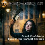 vlogging kit with tripod, mini led video light, microphone, portable live streaming setup, compatible with cameras and mobile devices for video conference calls, vlogging, , instagram, and tiktok.