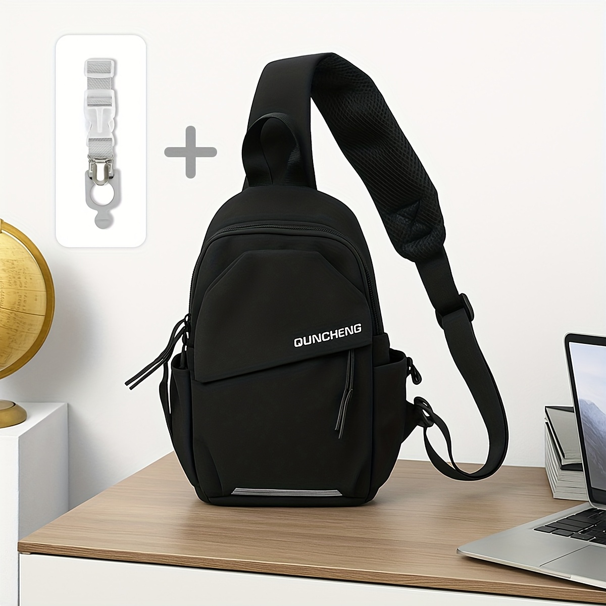 a stylish and lightweight sling backpack designed for sporty travel, featuring a sturdy zipper and comfortable fabric, perfect for everyday use and as gifts for christmas and new year