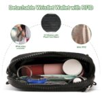 2pcs rfid clip and go strap for phone with wallet crossbody phone lanyard | includes wrist strap and zippered anti theft pocket, suitable for everyday travel, universal multi functional mobile phone lanyard, compatible with most smartphones