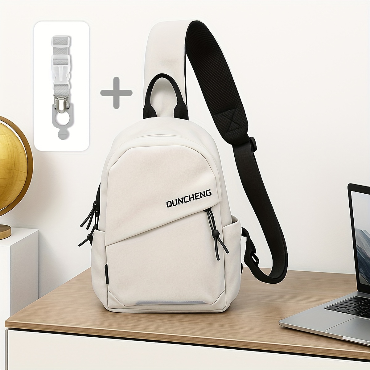 a stylish and lightweight sling backpack designed for sporty travel, featuring a sturdy zipper and comfortable fabric, perfect for everyday use and as gifts for christmas and new year
