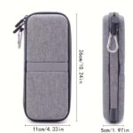 hard shell travel case for rav power 26800/20100/20000mah, anker powercore 26800mah, romoss 30000mah, miady charger, ekrist, lab599 tx500 radio | light grey, polyester fiber material