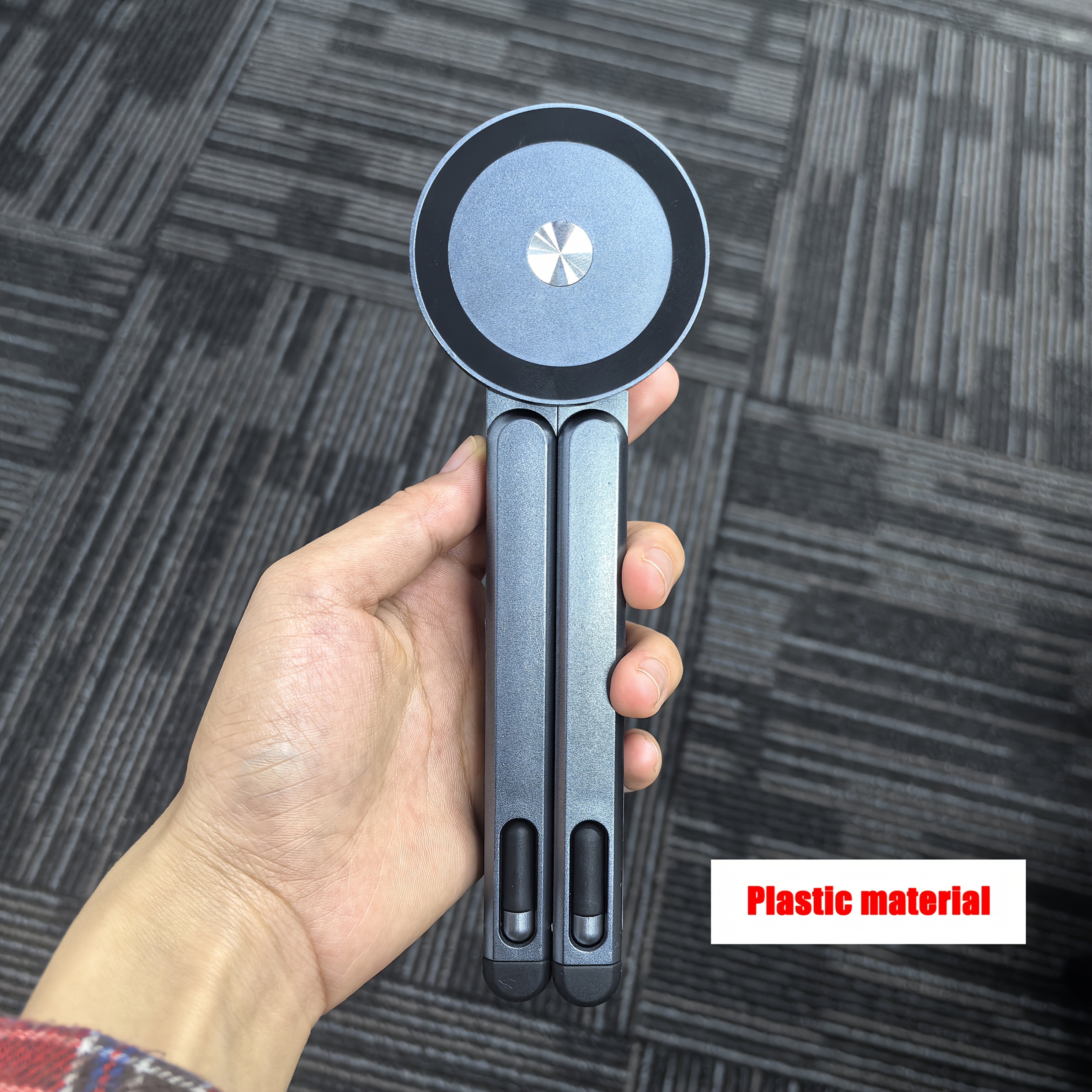 1pc 3 in 1 foldable adjustable height magnetic stand | suitable for phones, tablets, laptops, and computers, compatible with iphone/type c android connectors, offers 8 height adjustment settings, portable desktop holder, laptop desk, aluminum alloy