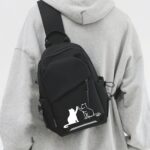 a stylish and lightweight sling backpack designed for sporty travel, featuring a sturdy zipper and comfortable fabric, perfect for everyday use and as gifts for christmas and new year